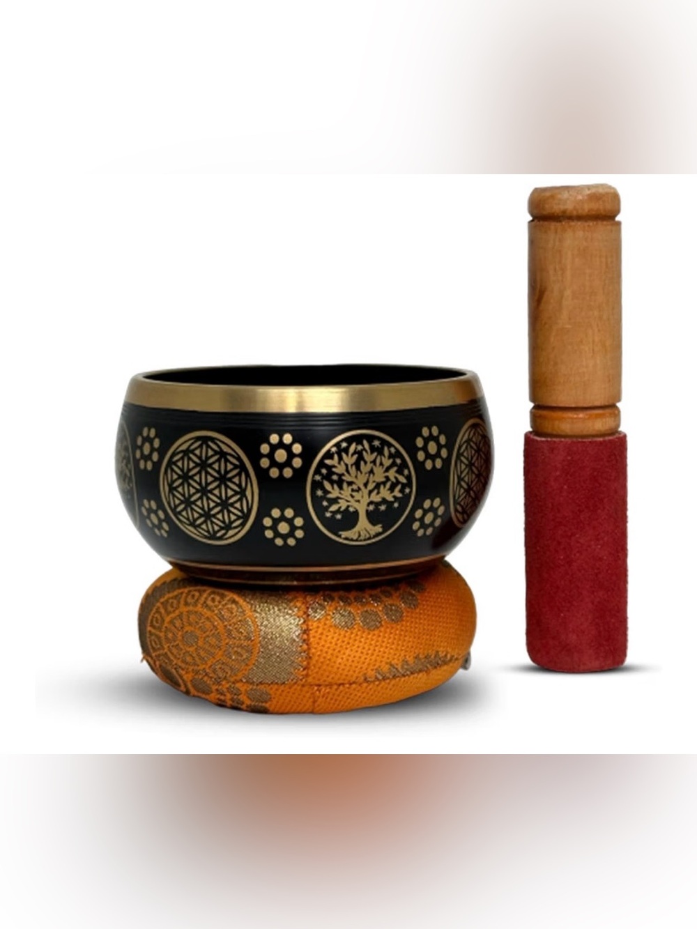 Sound Song Singing Bowl with Cushion and Mallet Set